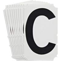 &eacute;tiquettes de lettres et chiffres gothiques individuels Quick-Align, C, 4" h, Noir Toolneeds Inc.
