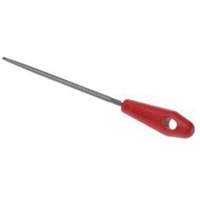 File with Red Handle, 8" L, Round, Bastard Cut Toolneeds Inc.