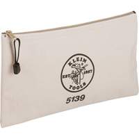 Pochette pour outils avec fermeture &agrave; glissi&egrave;re, Toile, 1 pochettes, Beige Toolneeds Inc.