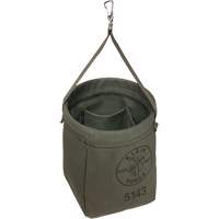 Tapered-Bottom Bag, 8" H, Canvas, Grey Toolneeds Inc.