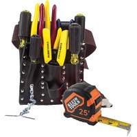 Electricians Tool Set, Leather, White Toolneeds Inc.