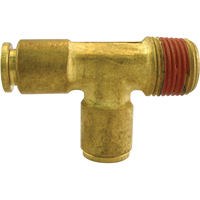P.t.c. Male Run Tee, Brass, 3/8" x 1/4" Toolneeds Inc.