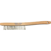 Brosses de nettoyage &agrave; manche recourb&eacute;, Acier inoxydable, 3 x 19 rangs de fils, Longueur 14" Toolneeds Inc.