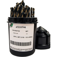 Heavy-Duty Drill Bit Set , 29 Pieces, High Speed Steel Toolneeds Inc.