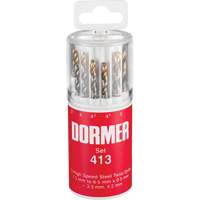 Jeu de forets courts, 13 morceaux, Acier rapide Toolneeds Inc.