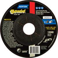 Gemini&reg; Flexible Mini Disc Depressed Centre Wheel, 4-1/2" x 1/8", 7/8" Arbor, Aluminum Oxide, Type 27 Toolneeds Inc.