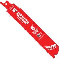 Lame de scie alternative de s&eacute;rie moyenne pour le m&eacute;tal, Bim&eacute;tal, 14-18 Dents par pouce, 6" lo x 1" la Toolneeds Inc.