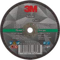 Silver Cut-Off Wheel, 3" x 0.04", 1/4"-28 Arbor, Type 1, Ceramic, 25645 RPM Toolneeds Inc.