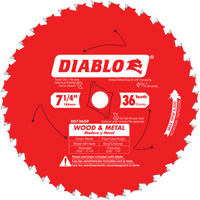 Lame de scie Cermet II Steel Demon, 7-1/4", 36 dents, Pour M&eacute;tal Toolneeds Inc.