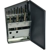 Jeu de forets courts & taraud manuels m&eacute;triques HTGP, 18 morcea Toolneeds Inc.