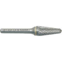 Fraise conique avec extr&eacute;mit&eacute; en rayon L4-D JET-KUT, 1/4" dia., 1/4" Tige, 1-1/8" Prof. de la coupe Toolneeds Inc.