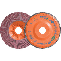 Disque &agrave; lamelles Stainless Enduro-Flex, 5" x 5", Type 27, Grain 40, Alumine de zirconium Toolneeds Inc.