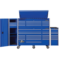 RX Series Side Cabinet, 3 Drawers, 19" W x 25" D x 61" H, Blue Toolneeds Inc.