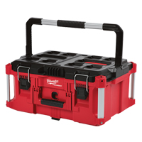 Packout Large Tool box, 22" x 16" x 11", Black/Red Toolneeds Inc.