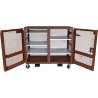 Armoire mobile en treillis, Acier, 49 pi³, Rouge Toolneeds Inc.