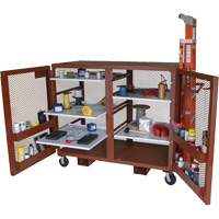 Armoire mobile en treillis, Acier, 49 pi³, Rouge Toolneeds Inc.