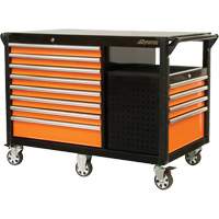 Industrial Cart, 12 Drawers, 31-5/8" L x 52-1/2" W x 40-1/4" H, Black/Orange Toolneeds Inc.
