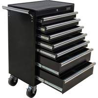 Chariot &agrave; outils industriel, 7 tiroirs, 27" la x 18-3/4" p x 39" h, Noir Toolneeds Inc.