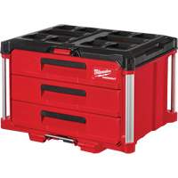 Boîte &agrave; outils avec 3 tiroirs Packout, 16-1/3" x 14-1/3" x 22-1/5", Noir/Rouge Toolneeds Inc.