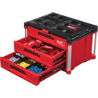 Boîte &agrave; outils avec 3 tiroirs Packout, 16-1/3" x 14-1/3" x 22-1/5", Noir/Rouge Toolneeds Inc.