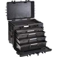 Mobile Tool Chest With Drawers, 4 Drawers, 22-4/5" W x 15" D x 18" H, Black Toolneeds Inc.