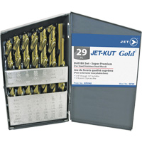 Jeu de forets de premi&egrave;re qualit&eacute; JET-KUT GOLD, 29 morceaux, Acier alli&eacute; Toolneeds Inc.