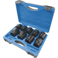 PS901 6-Point SAE Impact Socket Set, 9 Pcs, Impact, 1" Drive Size Toolneeds Inc.
