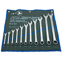 11-Piece SAE Raised Panel Combination Wrench Set, Combination, 11 Pieces, Imperial Toolneeds Inc.