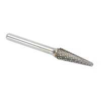 Solid Carbide Burrs - Taper Shape Radius End 14°, 1/4" Shank Toolneeds Inc.