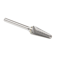 Solid Carbide Burrs - Taper Shape Radius End 14°, 1/4" Shank Toolneeds Inc.