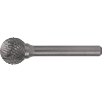Solid Carbide Burrs - Ball Shape, 1/8" Dia., 1/8" Shank Toolneeds Inc.