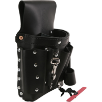 Extra-Capacity Tool Pouches, Multiple Tool Holder, Leather, 8 Pockets Toolneeds Inc.