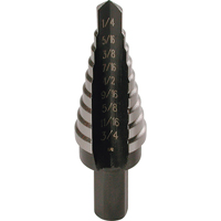 Step Drills, 1/16" Increments Toolneeds Inc.