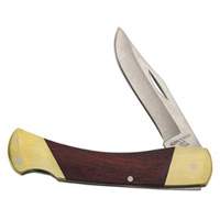 Couteau de sport avec poign&eacute;e incurv&eacute;e, 2-5/8" lame, lame en Acier inoxydable, poign&eacute;e en Bois Toolneeds Inc.