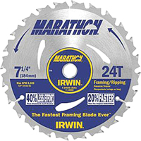 Lames de scie pour entrepreneur - Lames de scie Marathon, 7-1/4", 24 dents Toolneeds Inc.