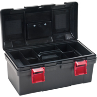 Heavy-Duty Tool Box, 17-1/2" W x 9-1/2" D x 8" H, Black Toolneeds Inc.