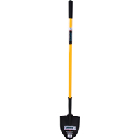 Round Point Shovel, Tempered Steel Blade, Fiberglass, Straight Handle Toolneeds Inc.