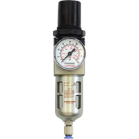Modular Filter/Regulator, 1/4" NPT, 150 PSI, 0.5 fl.oz. Capacity Toolneeds Inc.