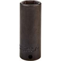 Socket, Impact, 3/4", 3/8" Drive, 6 Points, Deep Toolneeds Inc.