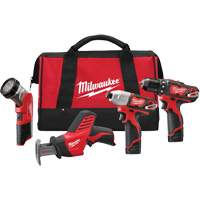 Trousse de 4 outils sans fil M12, Lithium-ion Toolneeds Inc.