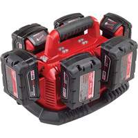 M18 Six Pack Sequential Charger, 18 V, Lithium-Ion Toolneeds Inc.