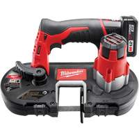 M12 Cordless Sub-Compact Band Saw Kit, 12 V, 1-5/8" Capacity Toolneeds Inc.