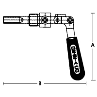 Crampons articul&eacute;s droits - S&eacute;rie 601, Capacit&eacute; de 5/8" (15,875 mm), Force de serrage de 100 lb Toolneeds Inc.