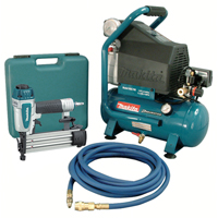 Trousses de compresseur d'air et Cloueuse Brad, &eacute;lectrique, 2,6 gal. (2,6 gal. US), 130 PSI, 120/1 V Toolneeds Inc.
