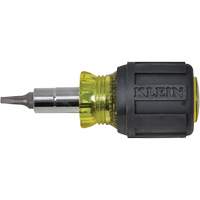 Stubby Multi-Bit Screw Driver With Sq.Recess, 3-1/5" L, Cushion Grip Handle Toolneeds Inc.