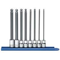 Long Ball End Metric Socket Set, Hex, 3/8" Drive, 8 Pcs Toolneeds Inc.