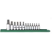 Bit Socket Set, Torx&reg;, 1/2"/1/4"/3/8" Drive, 13 Pcs Toolneeds Inc.