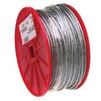 Wire Cable, 500' (152.4 m) x 1/16", 96 lbs. (0.048 tons), Galvanized Toolneeds Inc.