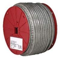 Wire Cable, 250' (76.2 m) x 3/32", 184 lbs. (0.092 tons), Vinyl Coated Toolneeds Inc.