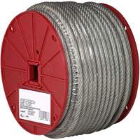 Wire Cable, 250' (76.2 m) x 1/8", 340 lbs. (0.17 tons), Vinyl Coated Toolneeds Inc.